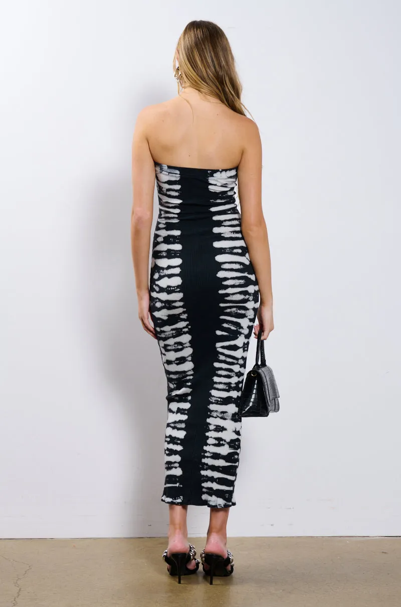 ROXANNE KNIT TIE DYE MIDI DRESS sold by AKIRA product image thumbnail 4