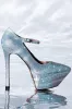 AZALEA WANG FELIZ EMBELLISHED PUMP IN SILVER sold by AKIRA