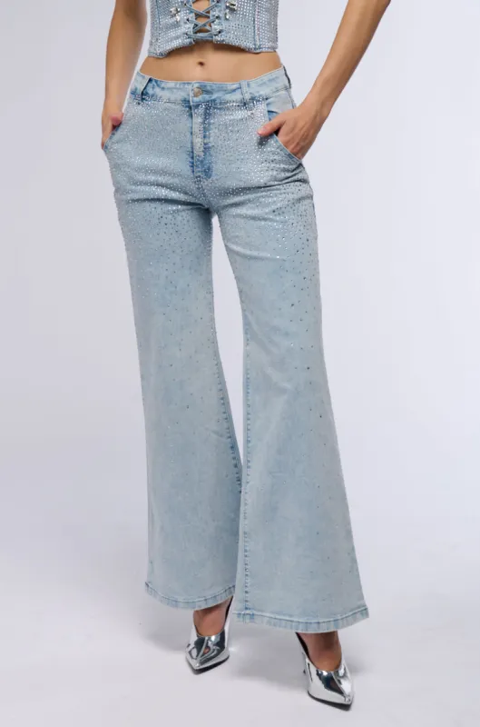 SHINE ON ME DENIM PANT sold by AKIRA