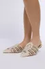 AZALEA WANG ADALINE BONE SLIP ON FLAT sold by AKIRA