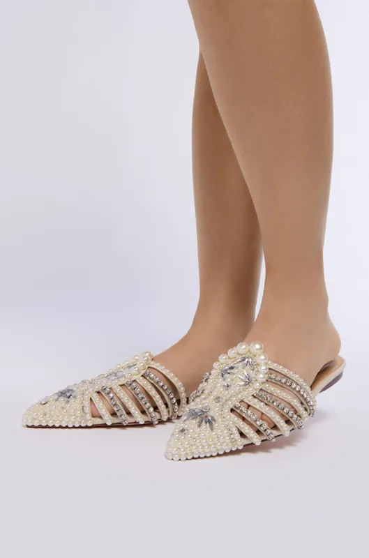 AZALEA WANG ADALINE BONE SLIP ON FLAT sold by AKIRA
