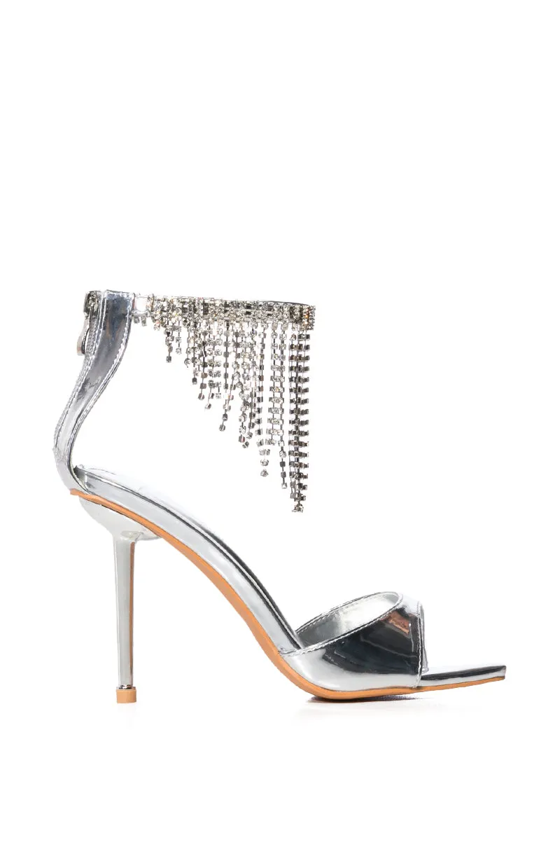 AZALEA WANG ARISTA SILVER STILETTO SANDAL sold by AKIRA product image thumbnail 2