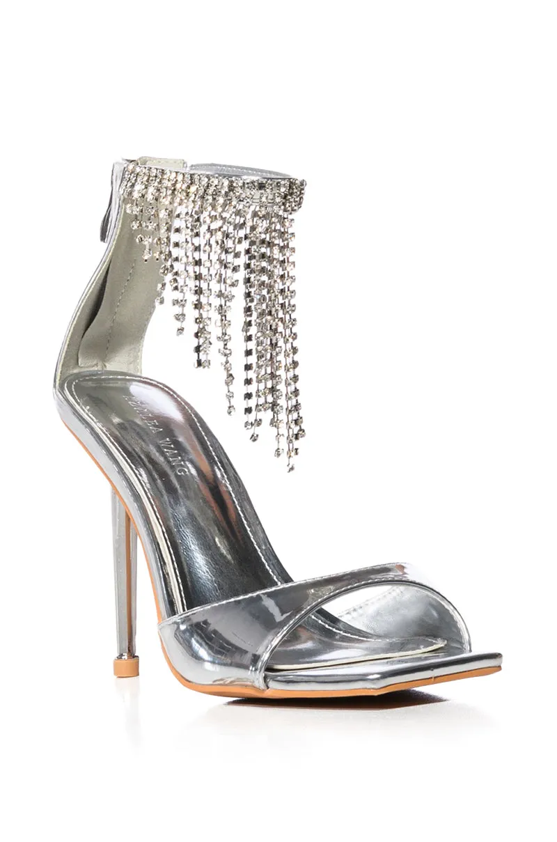 AZALEA WANG ARISTA SILVER STILETTO SANDAL sold by AKIRA product image thumbnail 3