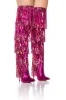 AZALEA WANG ADRIEL FUCHSIA SEQUIN FRINGE DRIP BOOT sold by AKIRA