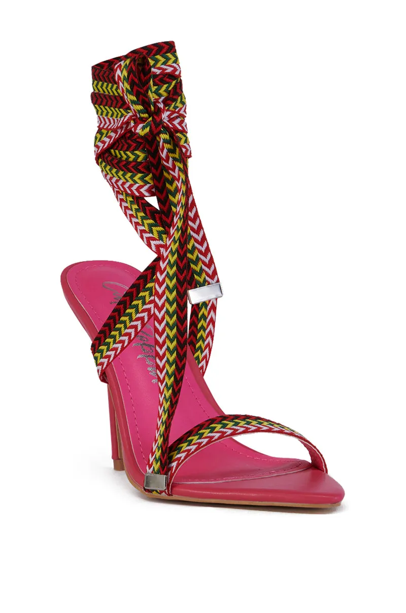 CELINA PINK SANDAL WITH MULTI COLOR LACES sold by AKIRA product image thumbnail 4