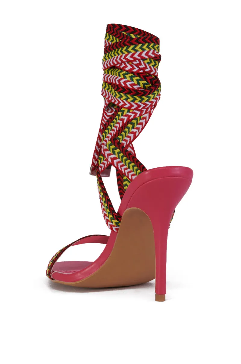 CELINA PINK SANDAL WITH MULTI COLOR LACES sold by AKIRA product image thumbnail 5