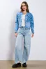 DISTRESSED DENIM JACKET sold by AKIRA