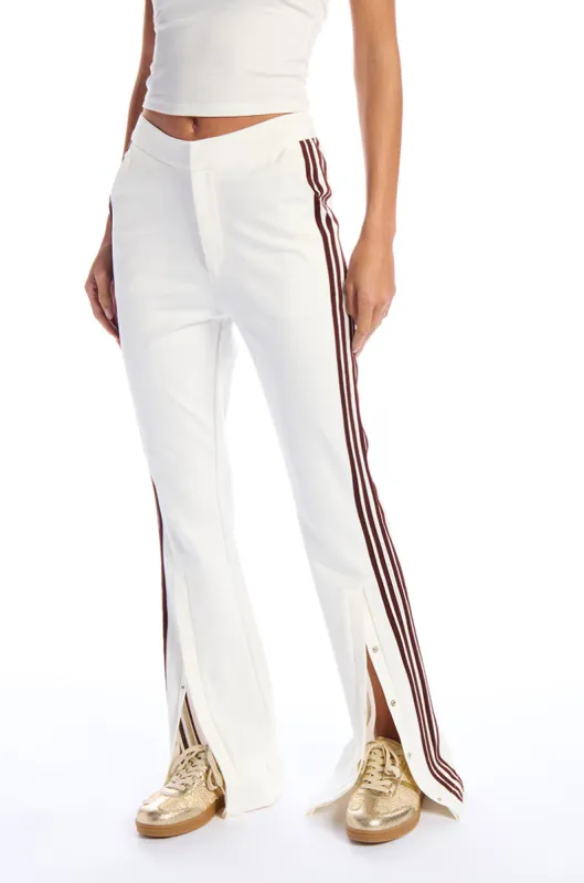 TYPE OF LOVE FLARE TROUSER WITH SIDE STRIPES sold by AKIRA