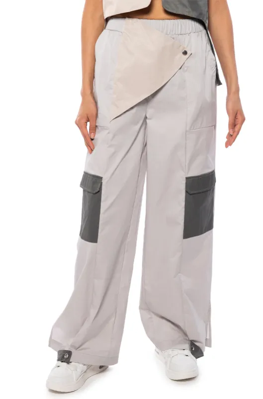 CHARLEE ASYMMETRICAL UTILITY PANT sold by AKIRA