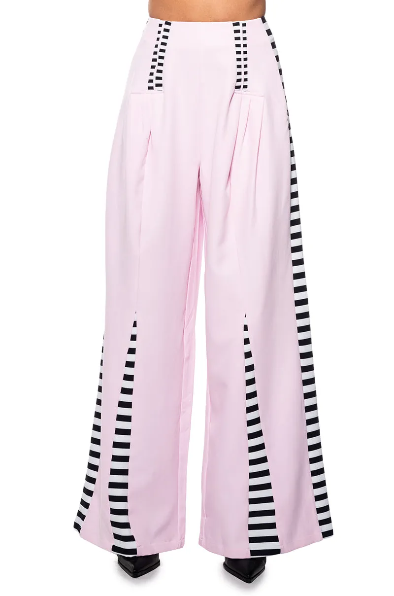 HOT GIRL STRIPED STATEMENT TROUSER sold by AKIRA product image thumbnail 4