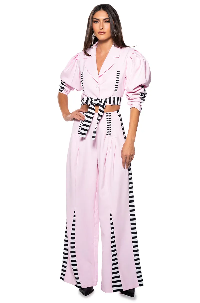 HOT GIRL STRIPED STATEMENT TROUSER sold by AKIRA product image thumbnail 3