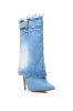 AZALEA WANG KOURT DENIM STILETTO BOOTIE sold by AKIRA