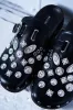AZALEA WANG MOHSIN BLACK EMBELLISHED CLOG sold by AKIRA