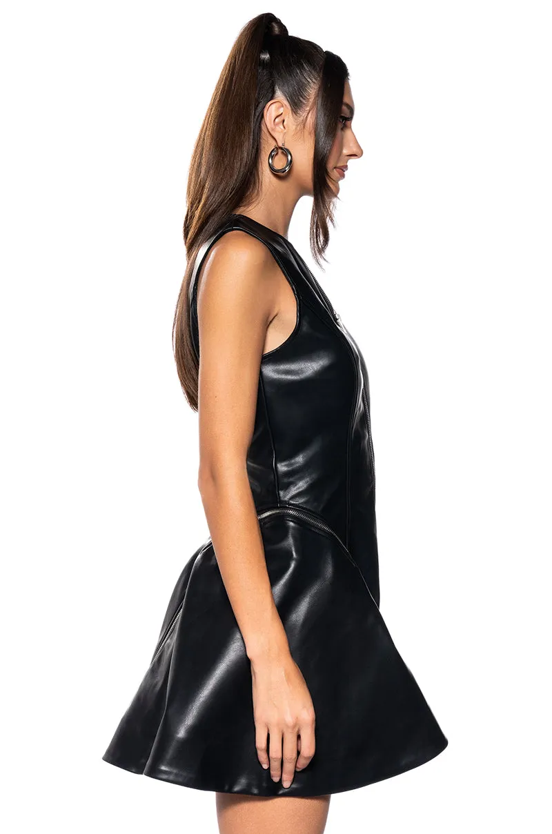 EVERY WHICH WAY ZIPPER MINI DRESS sold by AKIRA product image thumbnail 5