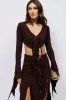 GEMMA RUFFLED LONG SLEEVE TOP sold by AKIRA