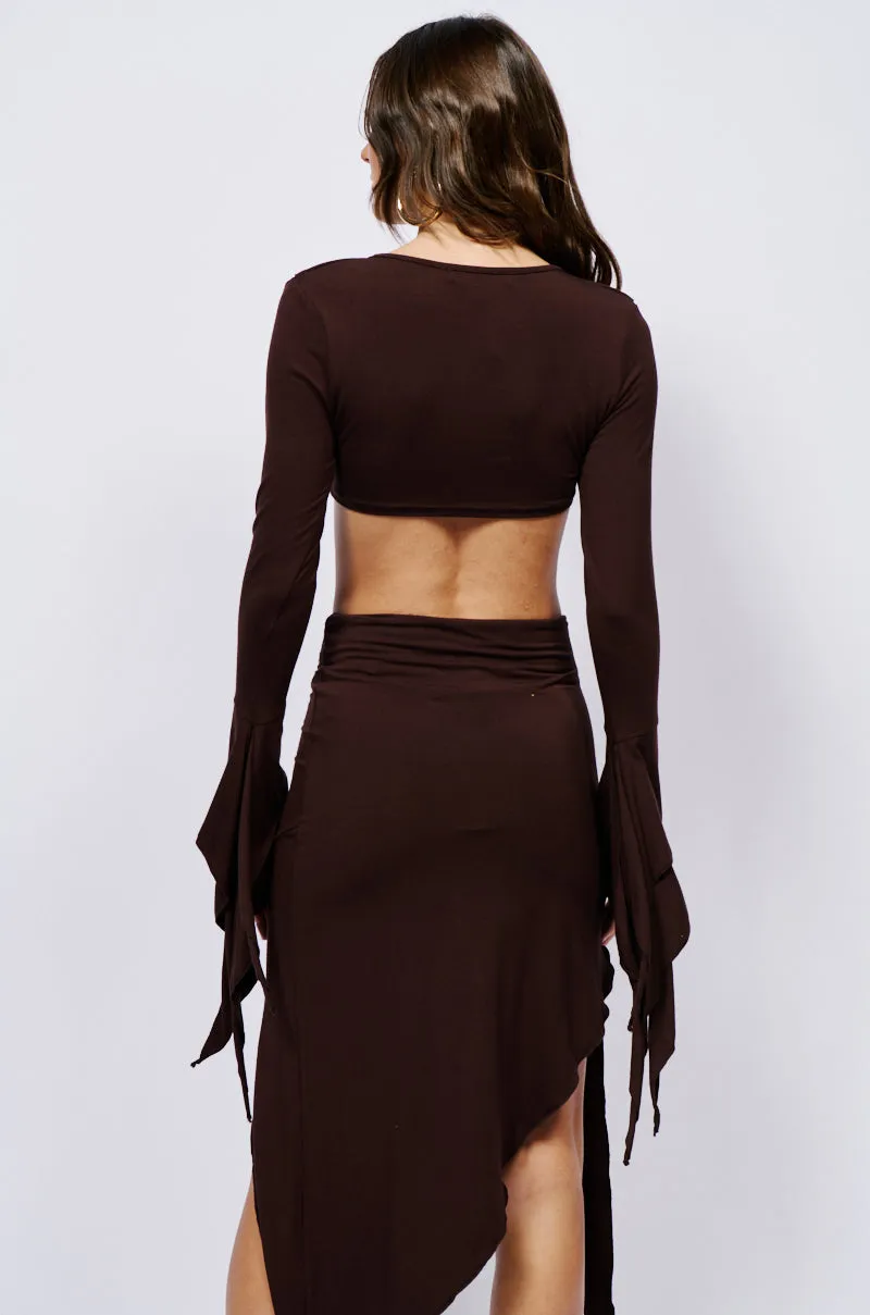 GEMMA RUFFLED LONG SLEEVE TOP sold by AKIRA product image thumbnail 5