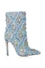 AZALEA WANG YOSHA DENIM EMBELLISHED BOOTIE sold by AKIRA