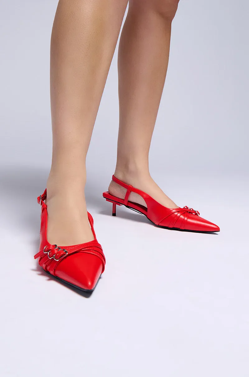 AZALEA WANG SEPIA RED PUMP sold by AKIRA