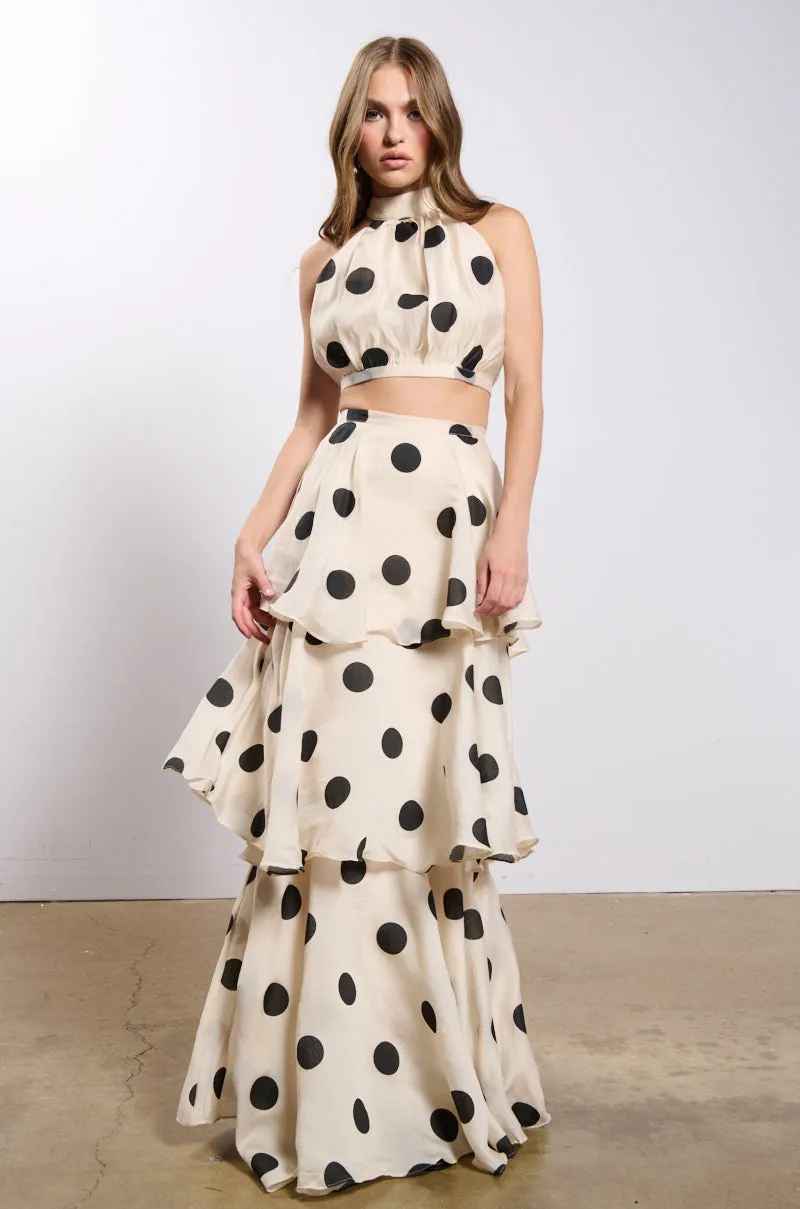 CHIC AF POLKA DOT TWO PIECE SET sold by AKIRA