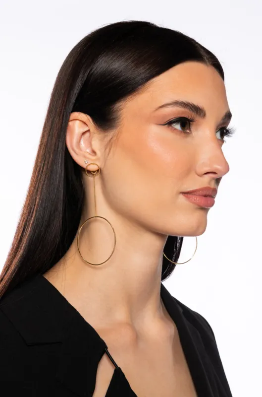 FULL CIRCLE MOMENT DANGLE EARRING made by AKIRA