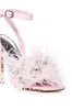 AZALEA WANG PAVO FEATHER EMBELLISHED SANDAL IN PINK sold by AKIRA