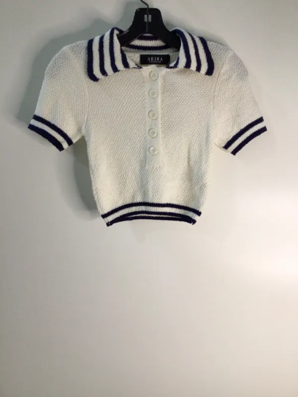 SAIL AWAY WITH ME BUTTON DOWN TOP sold by AKIRA