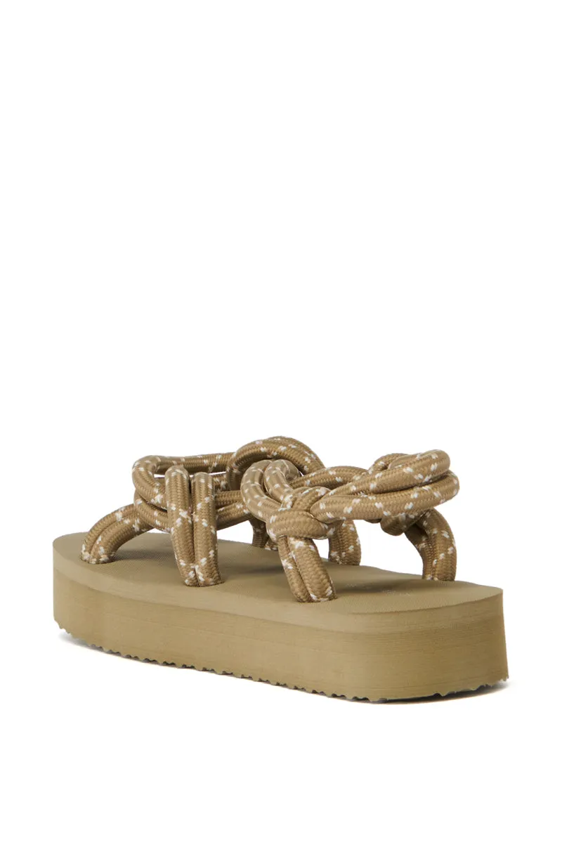 AZALEA WANG WILLODEAN OLIVE SANDAL sold by AKIRA product image thumbnail 4