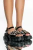 AZALEA WANG PUSH THE LIMIT FLATFORM SANDAL IN BLACK sold by AKIRA