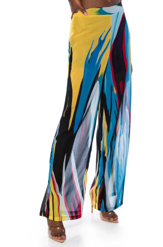 BAHAMA MAMA PALAZZO WIDE LEG PANT sold by AKIRA