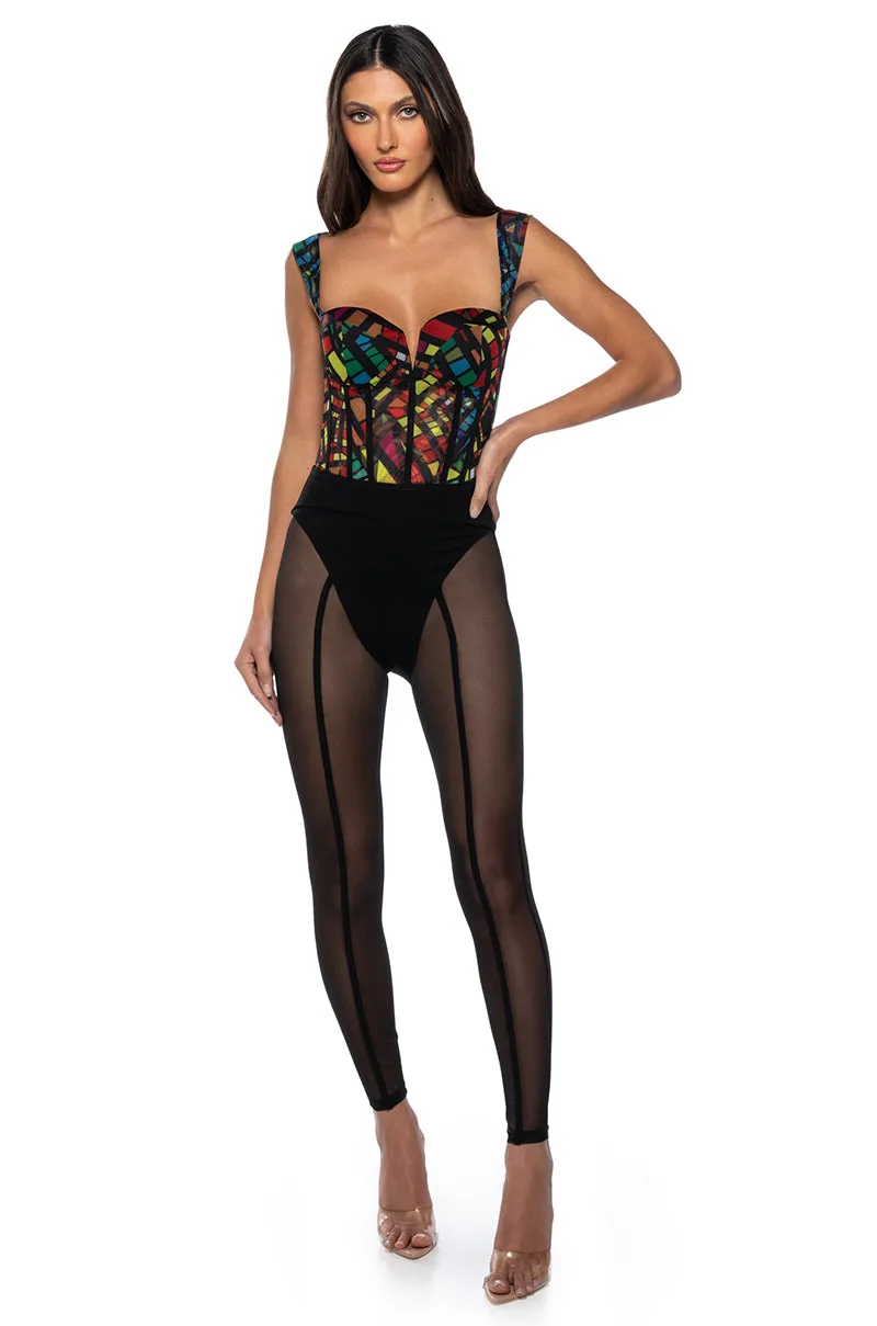 SUNDAY CANDY MESH CORSET sold by AKIRA product image thumbnail 4
