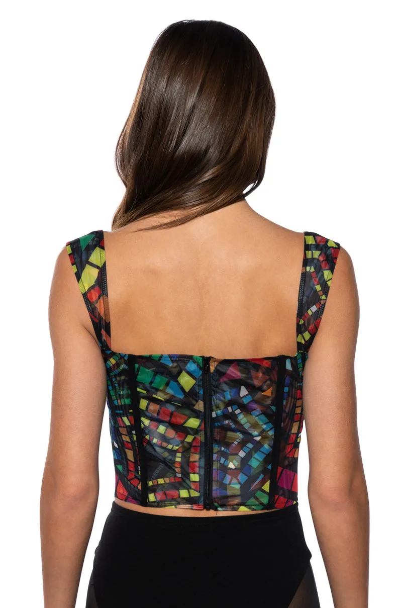 SUNDAY CANDY MESH CORSET sold by AKIRA product image thumbnail 5