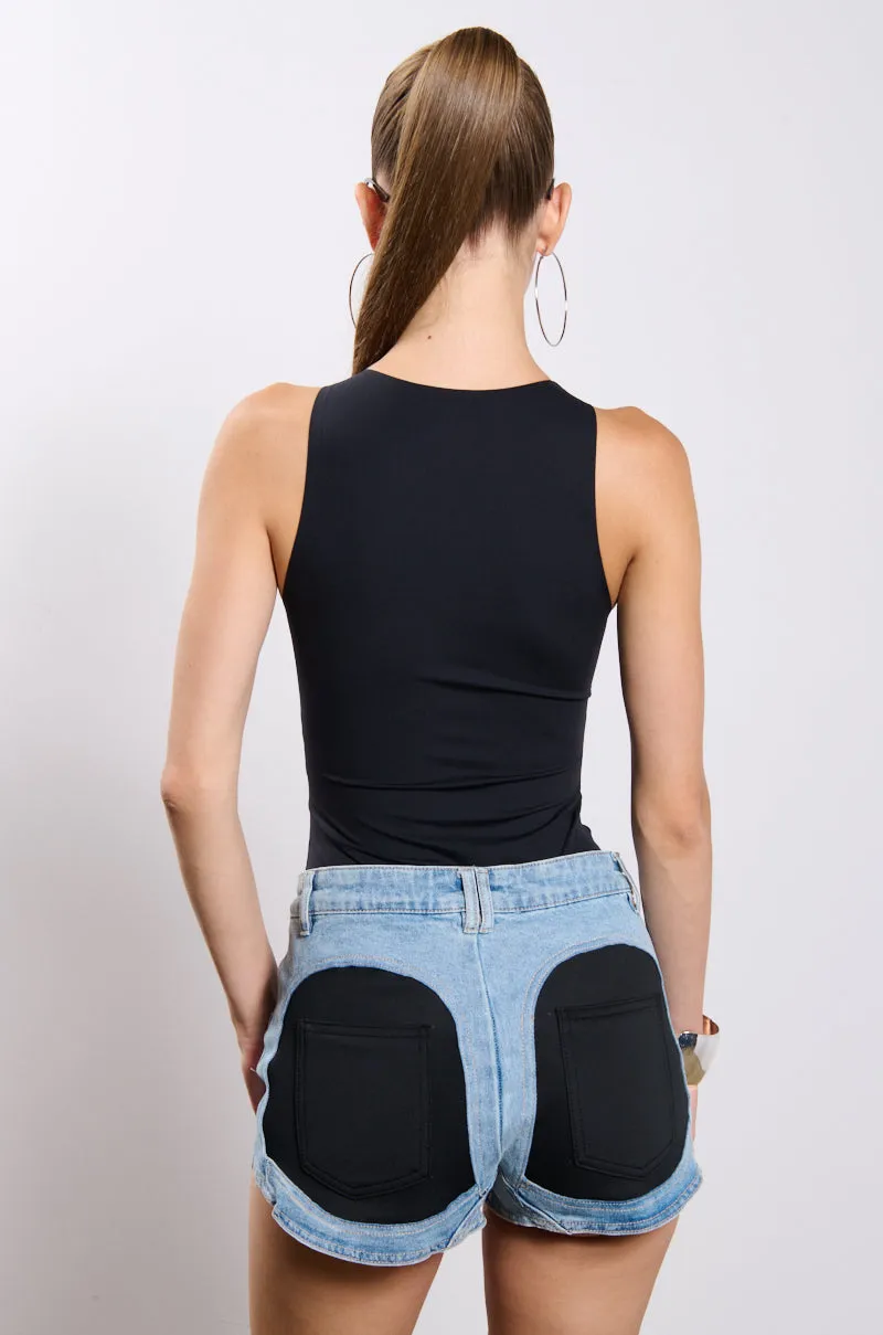 SECOND SKIN SLEEVELESS PAXTON BODYSUIT sold by AKIRA product image thumbnail 4