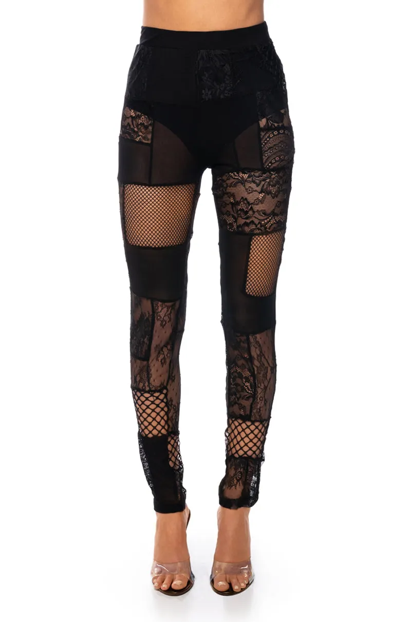 TRUST ISSUES PATCHWORK LEGGING sold by AKIRA product image thumbnail 3