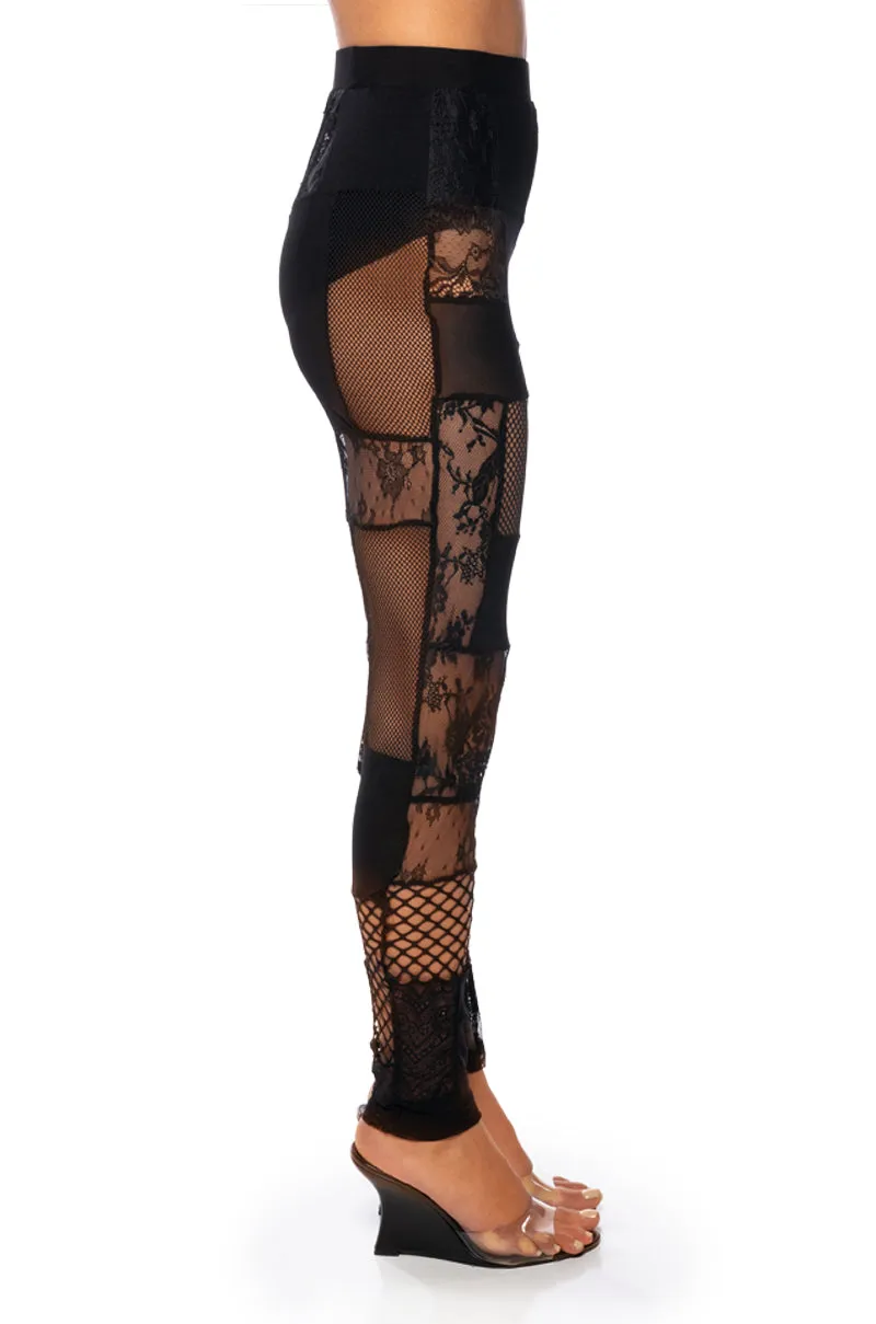 TRUST ISSUES PATCHWORK LEGGING sold by AKIRA product image thumbnail 4