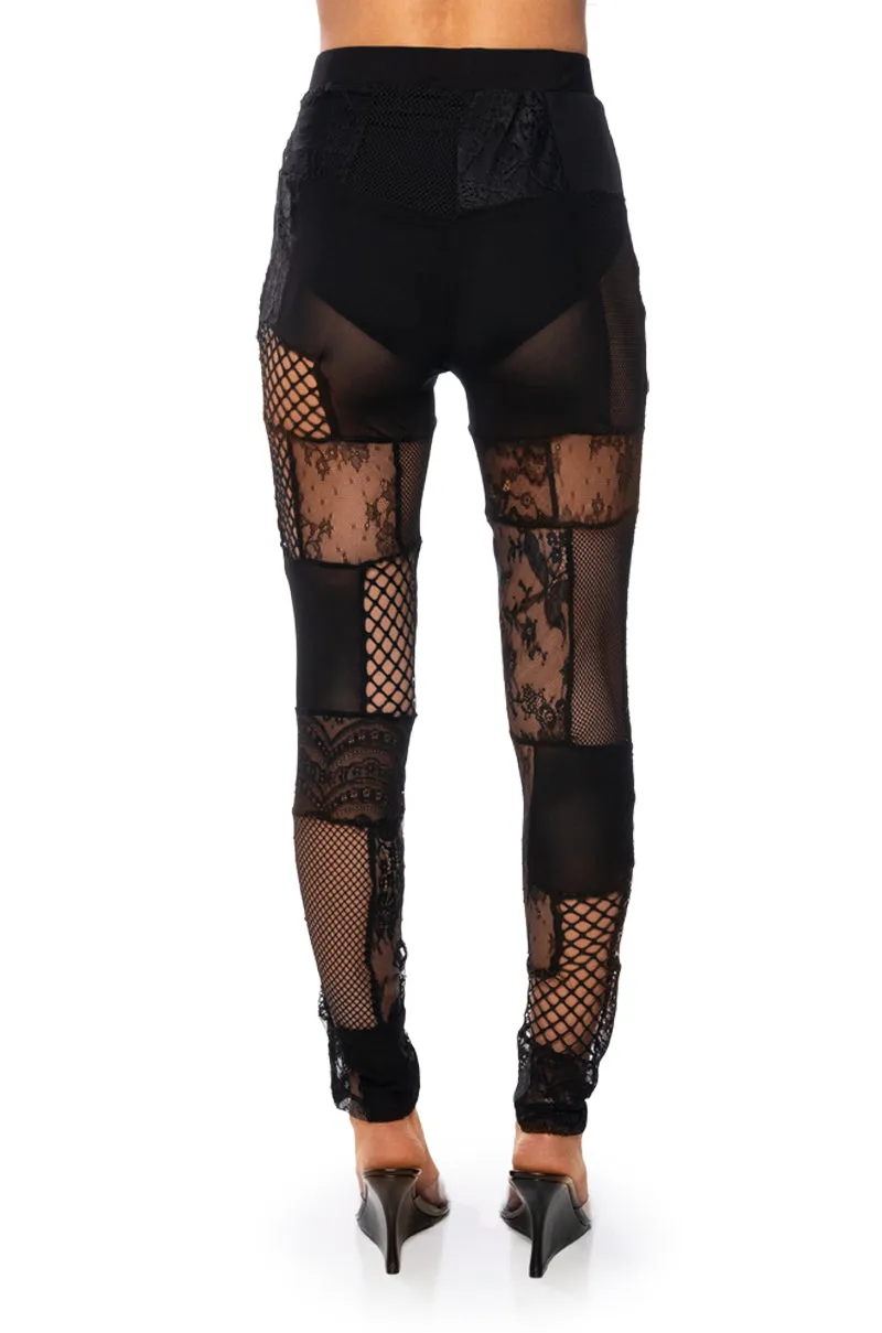 TRUST ISSUES PATCHWORK LEGGING sold by AKIRA product image thumbnail 5
