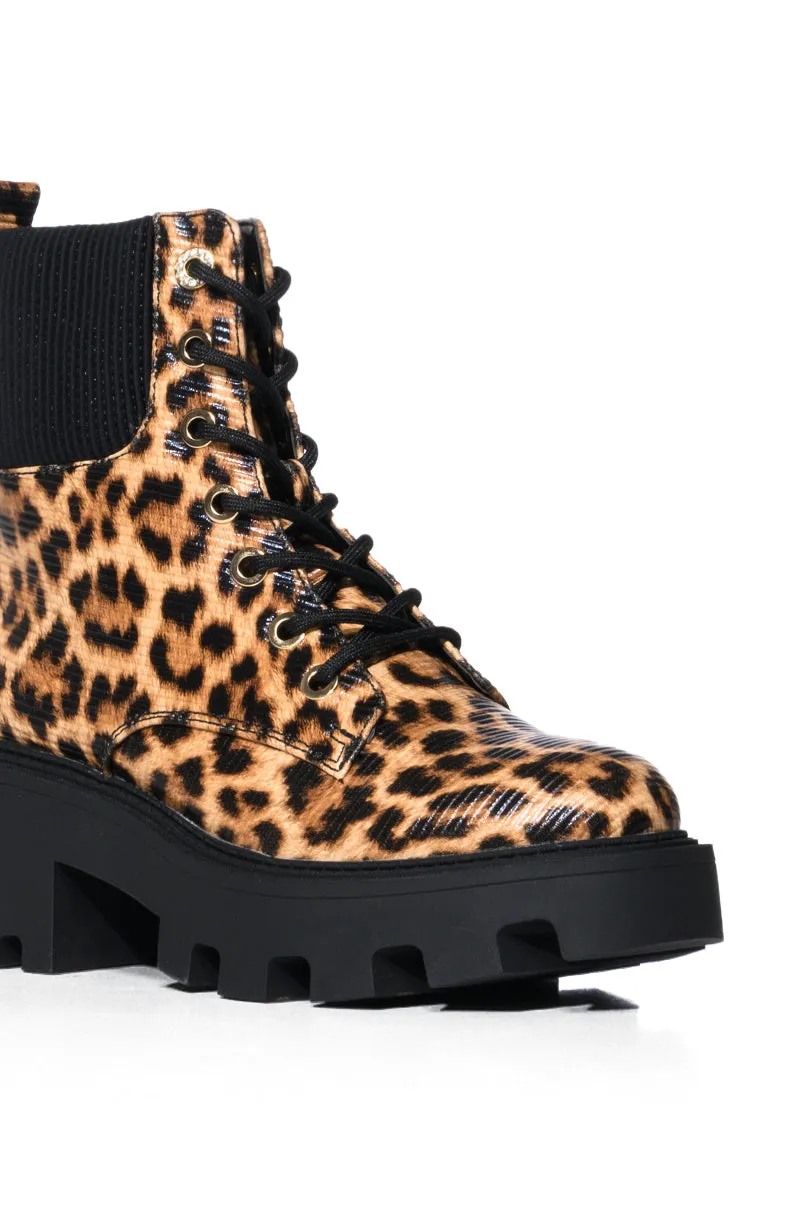AZALEA WANG ESPECIAL LEOPARD COMBAT BOOTIE sold by AKIRA product image thumbnail 5