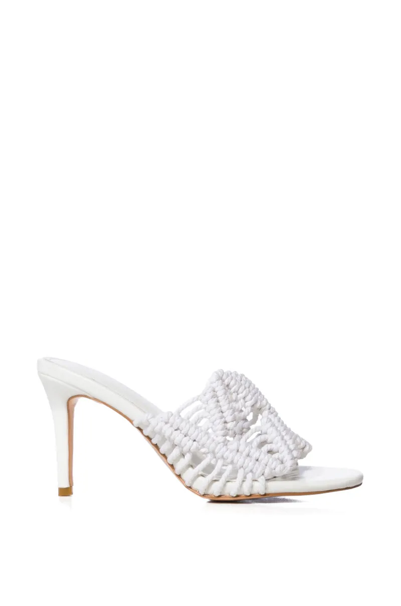 AZALEA WANG ASTER ROPE WOVEN SANDAL IN WHITE sold by AKIRA product image thumbnail 2