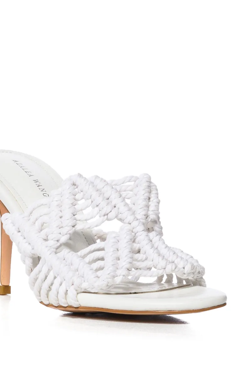 AZALEA WANG ASTER ROPE WOVEN SANDAL IN WHITE sold by AKIRA product image thumbnail 5