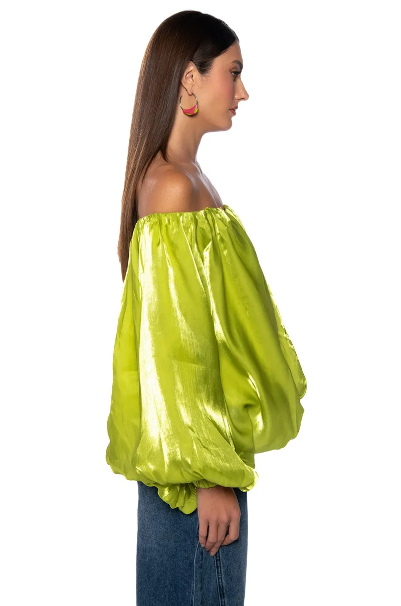 IVY OVERSIZED SLEEVE BLOUSE sold by AKIRA product image thumbnail 3