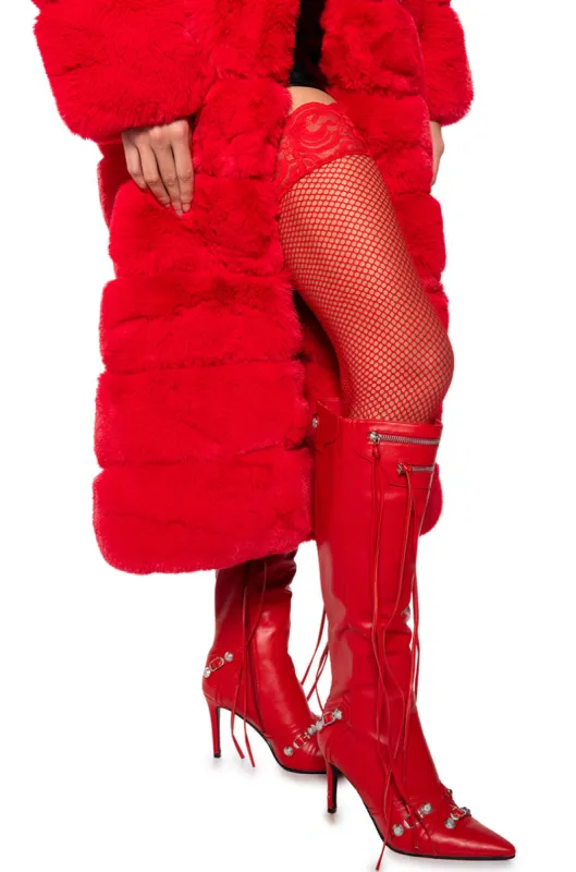 SCARLET BABE STRETCH STOCKING sold by AKIRA