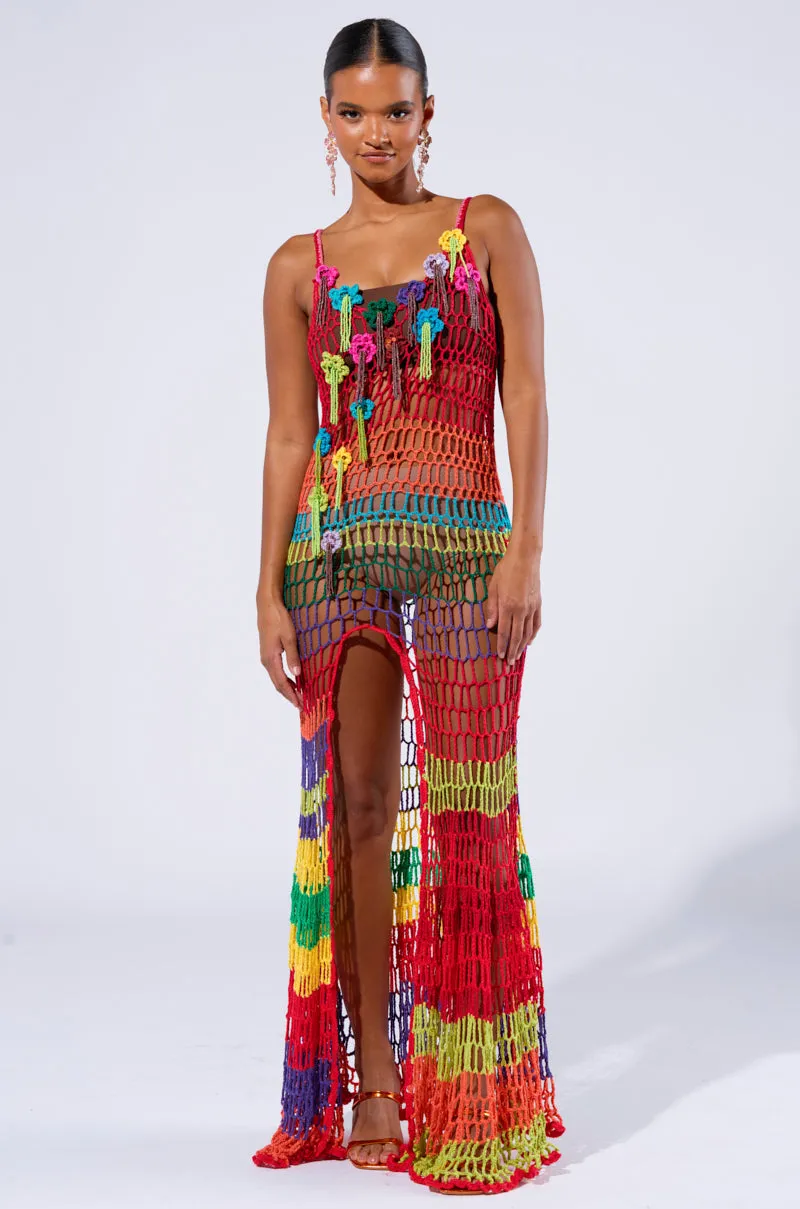 OCEAN BREEZE CROCHET MAXI DRESS sold by AKIRA product image thumbnail 2