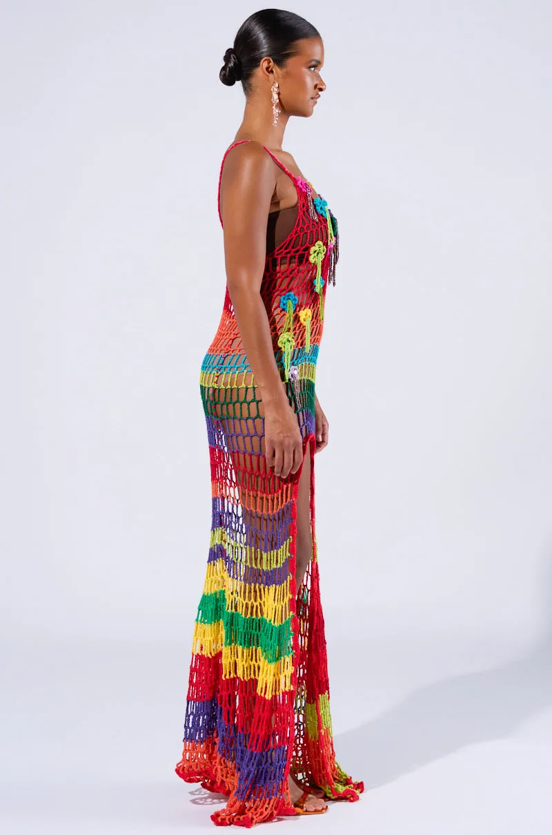 OCEAN BREEZE CROCHET MAXI DRESS sold by AKIRA product image thumbnail 4