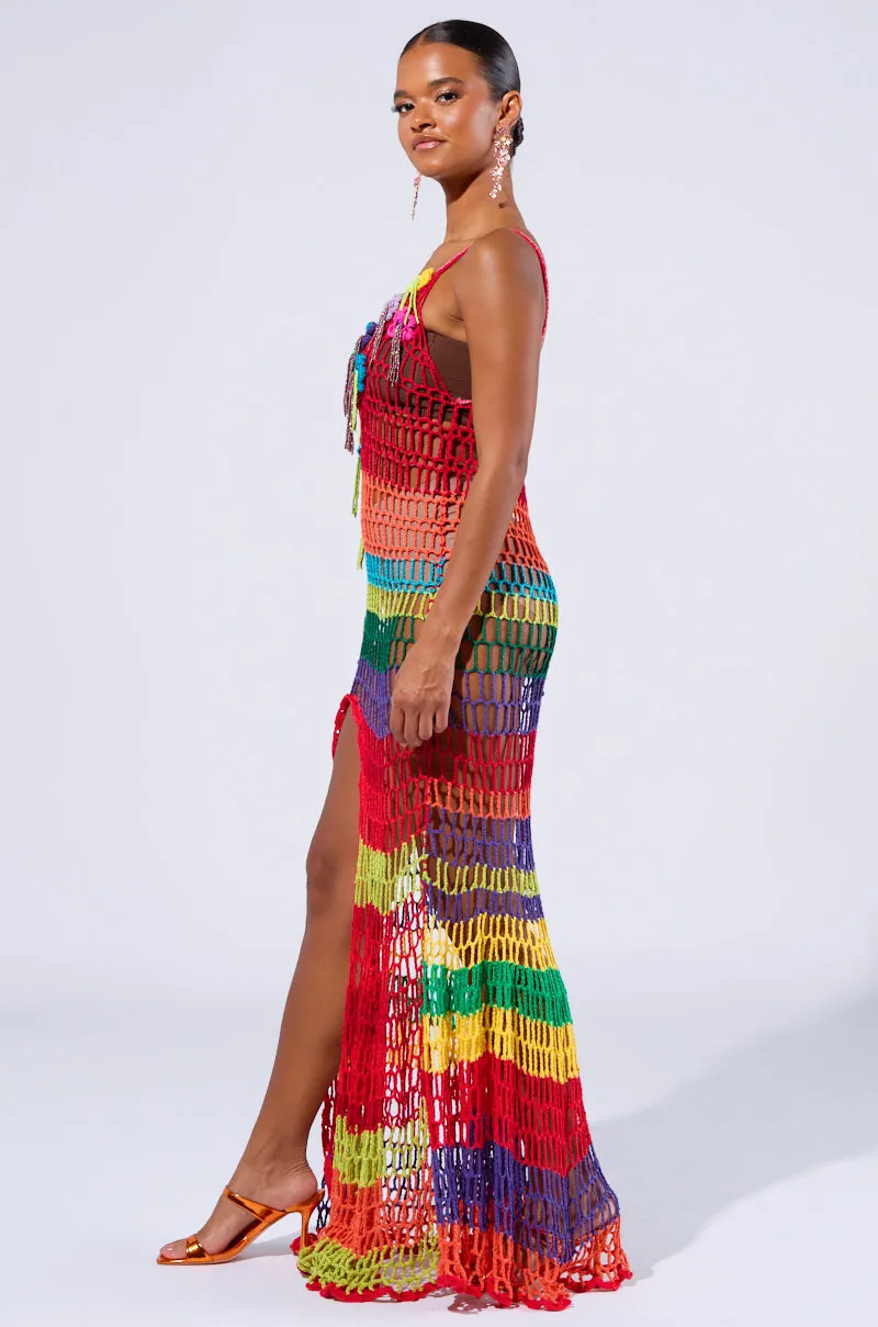 OCEAN BREEZE CROCHET MAXI DRESS sold by AKIRA product image thumbnail 3