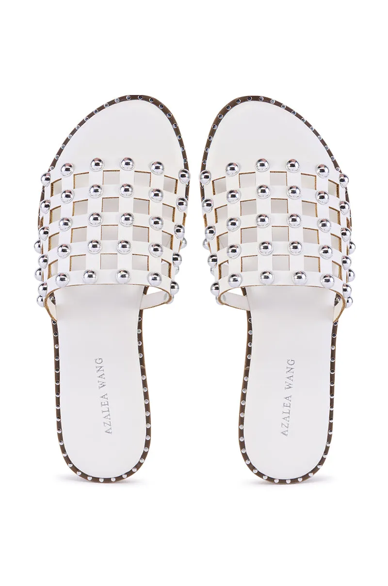 AZALEA WANG DOWE CAGED SANDAL IN WHITE sold by AKIRA product image thumbnail 3