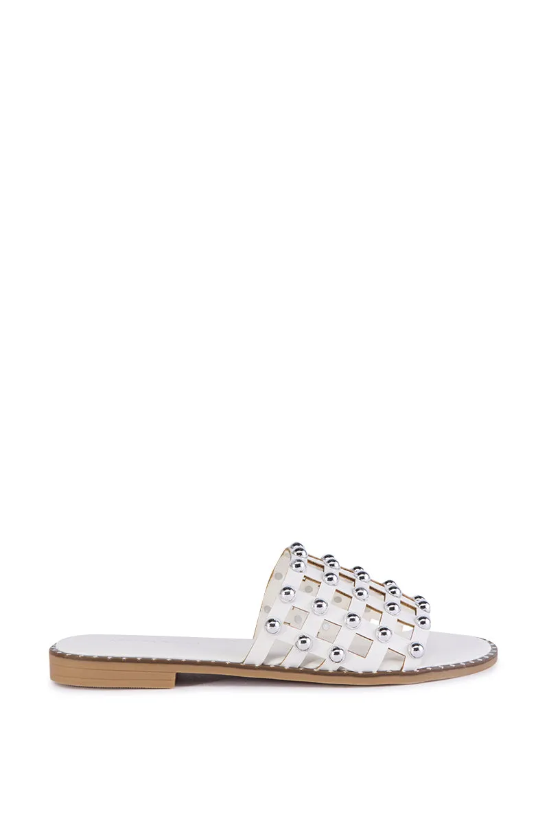 AZALEA WANG DOWE CAGED SANDAL IN WHITE sold by AKIRA product image thumbnail 4