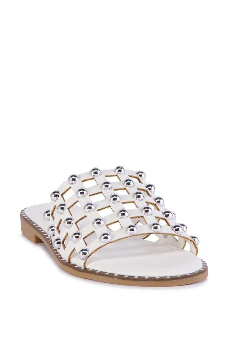 AZALEA WANG DOWE CAGED SANDAL IN WHITE sold by AKIRA product image thumbnail 5