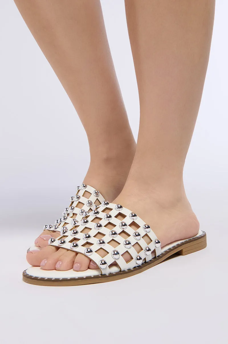 AZALEA WANG DOWE CAGED SANDAL IN WHITE sold by AKIRA product image thumbnail 2