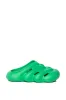 AZALEA WANG RUMBLE RUBBER FLAT SANDAL IN GREEN sold by AKIRA