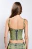 UNDONE DENIM CORSET TOP sold by AKIRA