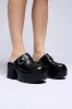 AZALEA WANG CLARAMAE BLACK CLOG sold by AKIRA